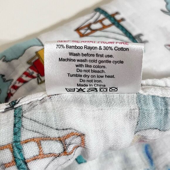 Little Hometown Michigan Baby Muslin Bamboo Swaddle Receiving Blanket Lovey - Picture 4 of 10